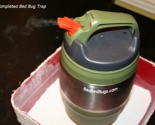Bed bug trap fully assembled