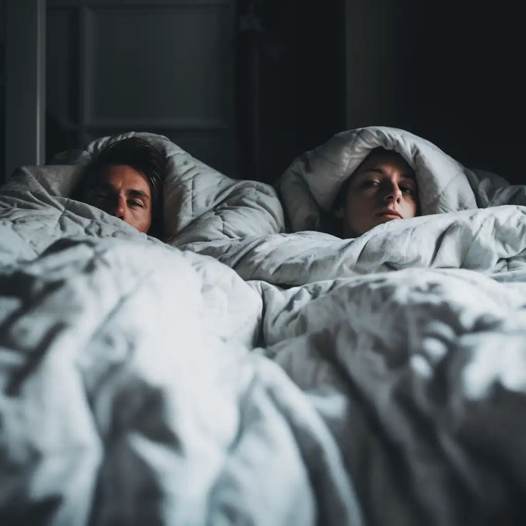Two people sleeping in same bed but only one bitten by bed bugs.